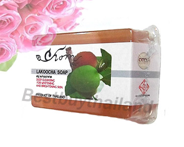 สบู่มะหาด lakoocha whitening soap