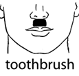 การไว้หนวดแบบ Toothbrush